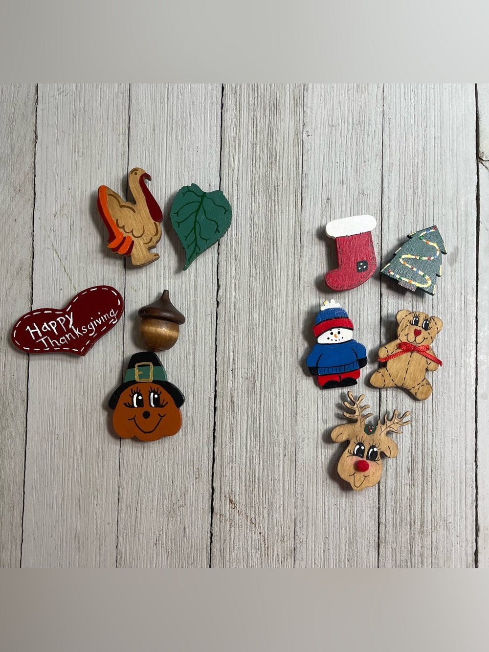 10 Pieces Holiday Button Covers Homemade Thanksgiving Christmas